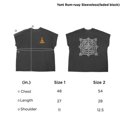 Yant Rum-ruay Sleeveless faded black