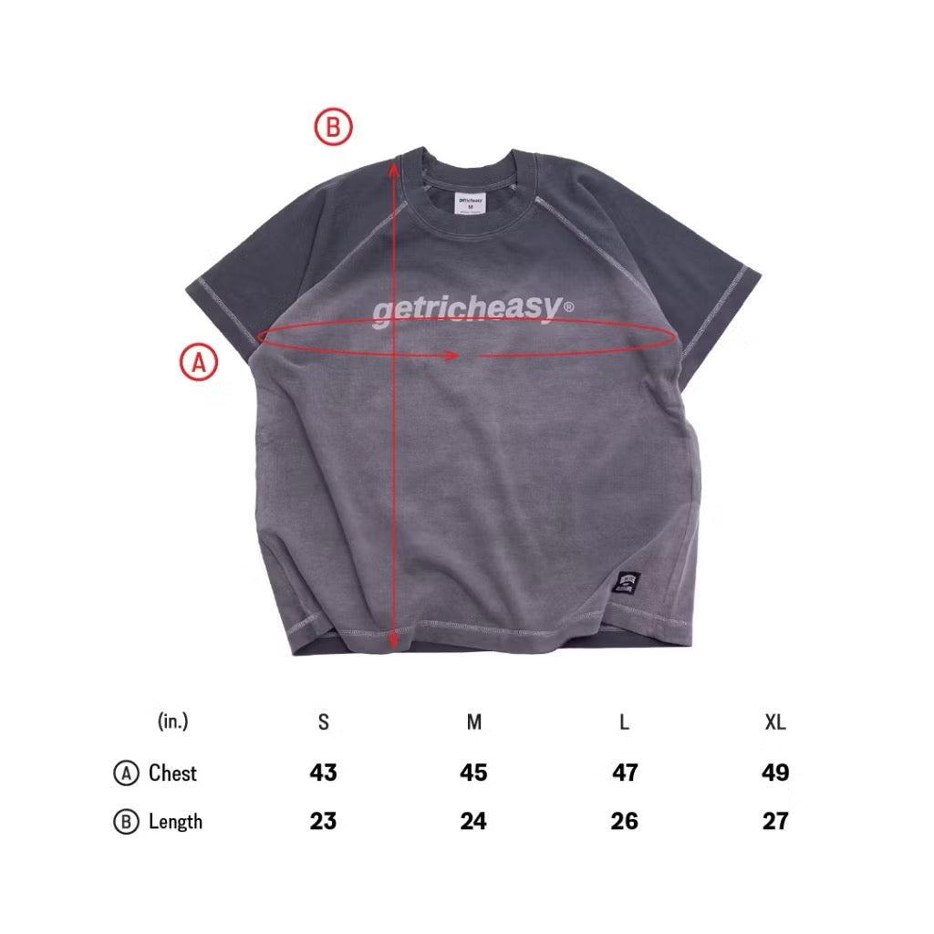 ￼Getricheasy Washed Raglan Fade Blue