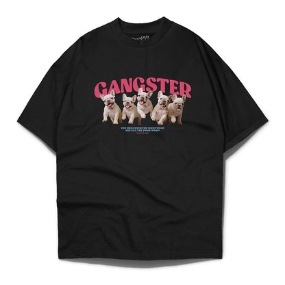 Gangster Frenchie Oversized T-shirt - Black