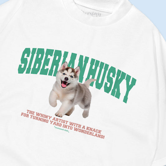 Husky Oversized T-shirt - White