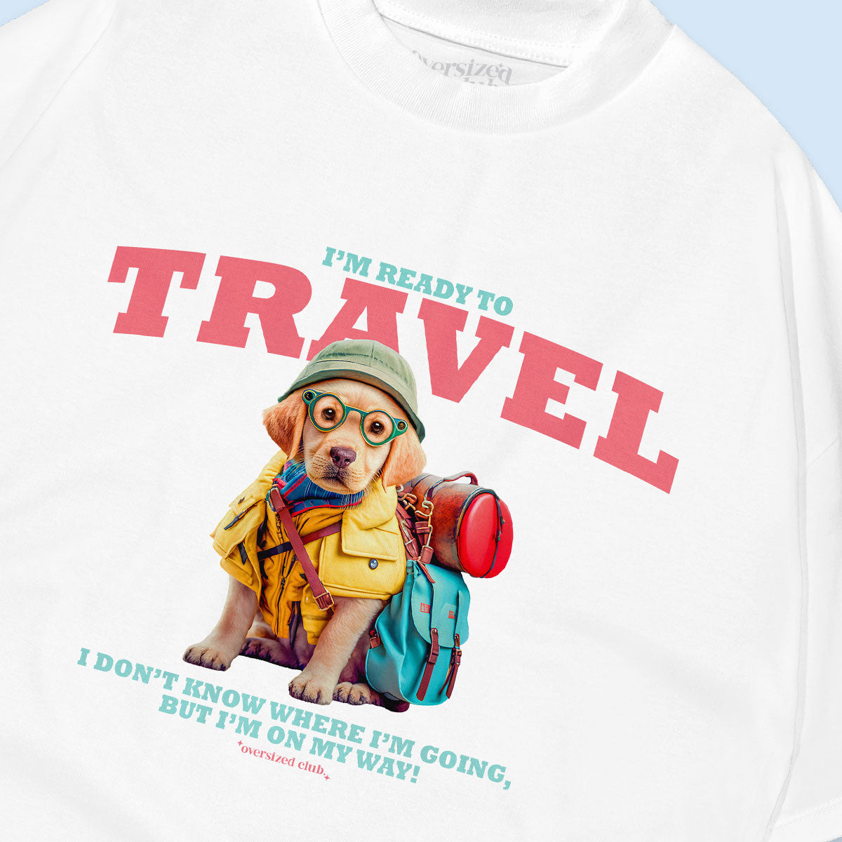 Ready to Travel Oversized T-shirt - White