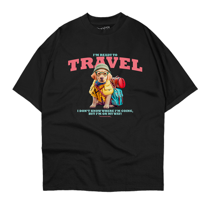 Ready to Travel Oversized T-shirt - Black