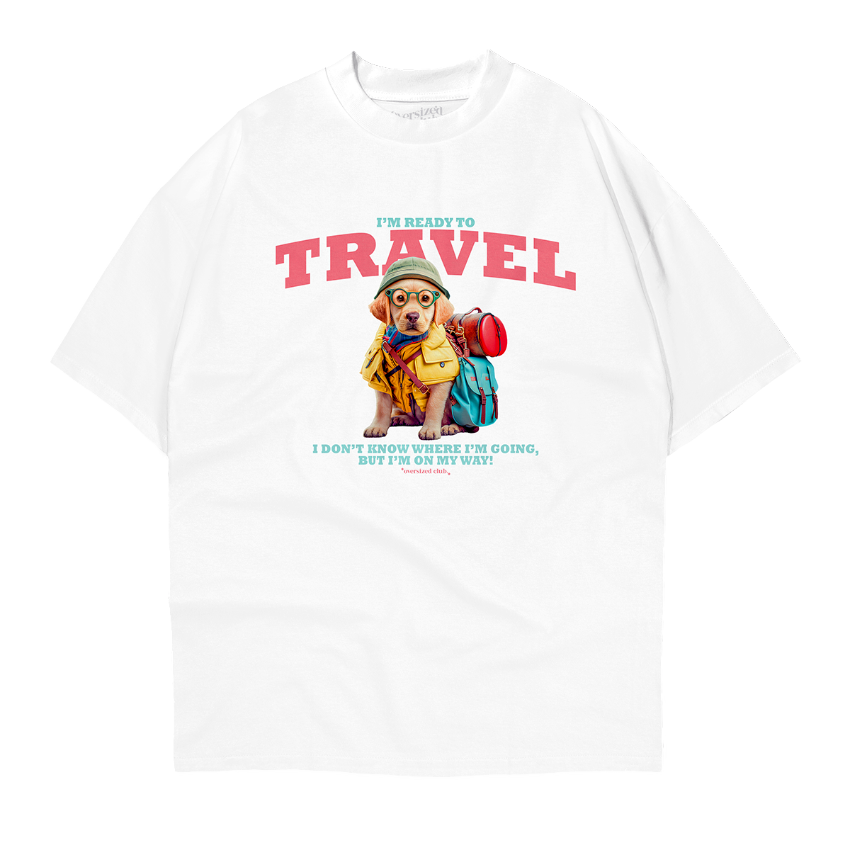 Ready to Travel Oversized T-shirt - White