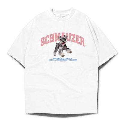 Schnauzer White Oversized T-shirt - White